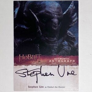 THE HOBBIT Autograph Card / STEPHEN URE as Fimbul / ‘Desolation Of Smaug’ / LOTR